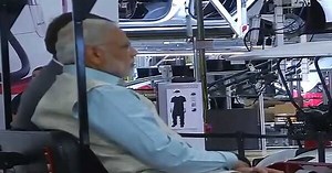PM Modi Takes A Ride In Tesla's Electric Car Factory |