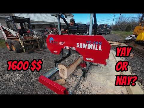 Buying and Testing the CHEAPEST sawmill. Will it make boards? AGT YC-26G