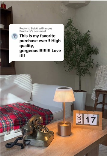 Replying to @Bekki w/Mangus Products We appreciate your continued support!!! This brass rechargeable cordless table lamp is so cute and would look great in so many spaces in your home. #SAKRINGT #tablelamp #cordless #cordlesslamp #ambientlight #lamp #lighting #lamps #fypage