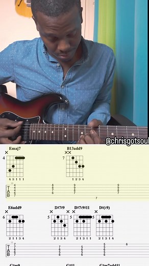 Chris Campbell on Instagram: "Gospel Worship 🙌🏽 Longer version with Tabs via the link in my bio. Song : More Than Anything Anita Wilson version #gospel #guitar #gospelguitar"