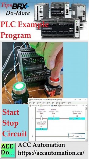 Do-More PLC Example Program Start Stop