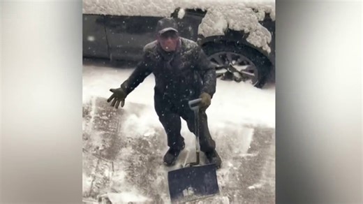 Al Roker shovels snow in massive winter storm