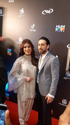 Mehwish Hayat & Ali Rehman Khan at the premiere of Daghabaaz Dil. #DaghabaazDil, the ultimate family entertainer hitting cinemas this Eid ul Fitr! 🌙 ⭐ing: Mehwish Hayat, Ali Rehman Khan, Momin Saqib, Beo Zafar Rana, Babar Ali, Saleem Shaikh, Laila Wasti, Tazeen Hussain, Ayesha Khan & Michelle Mumtaz. Director: Wajahat Rauf Producers: Shazia Wajahat, Badar Ikram & Wajahat Rauf A HUM Films & Showcase Films Presentation #Whattowatch #HUMFILMS #MehwishHayat #AliRehmanKhan #MominSaqib #WajahatRauf