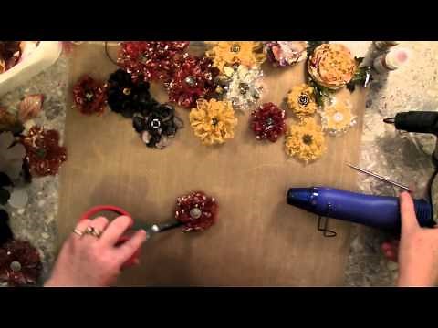 Crinkle Fabric Flowers Part 1