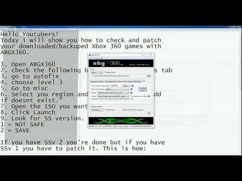 How to check+patch XDG2 Xbox 360 game ISO's with abgx360