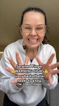 ⚠️ Sprained finger warning signs that every #basketball player needs to know! #basketballinjury
