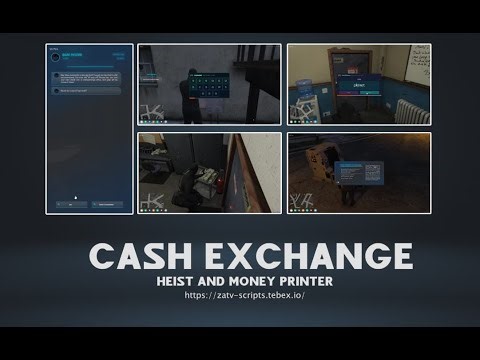 [ZaT-SCRIPTS][QBCore/ESX/QBOX] CASH EXCHANGE HEIST AND MONEY PRINTER