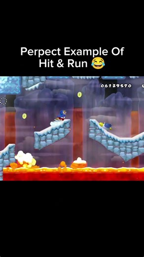 Penguin Mario Was Hit And Run! 😅 #mario #nintendo #retrogaming