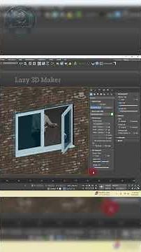 Fast and Easy way to Rapidly Create a Realistic Window in 3ds Max. #3d #3dmodeling #3dsmax #3dart