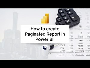How to Create Paginated Report in Power BI Service? | Paginated Report in Power BI |
