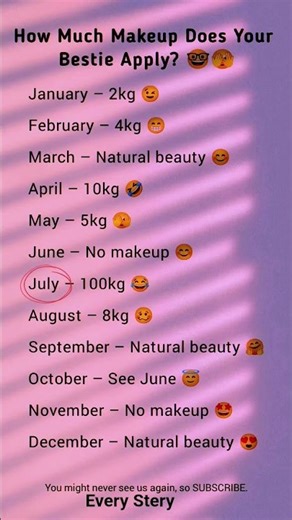 How Much Makeup Does Your Bestie Use? 😂💄 | Month Challenge 😍🫣
