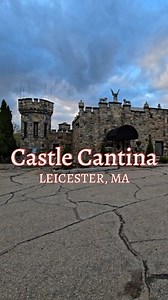This famous castle in Leicester Massachusetts is now Cadtle Cantina, a Tapas Bar with amazing ambiance and views. I had a quick tour but now I'm super excited to go back for Tapas and Cocktails, and I really want to send it then outdoor patio overlooking the water. | Taste of Massachusetts
