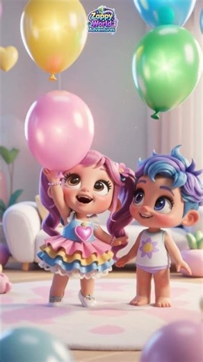 LEARN COLORS with RAINBOW BALLOONS!🎈🌈✨