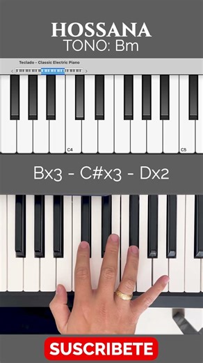 HOSANNA - Tutorial intro 🔥 #piano #musica #tutorial #alabanzaadoracion