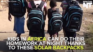 In some parts of Africa, these solar backpacks could make futures bright! (via NowThis) | Climate Reality