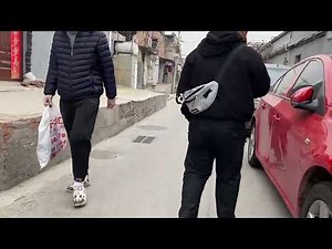 北京胡同 城中村小巷子扫街 站街女 一堆一堆的