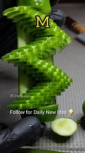 Transform a simple cucumber into a beautiful garnish for your food presentation. This easy vegetable carving technique is perfect for buffet displays, fine dining plates, and special occasions. Presentation makes the difference 👨‍🍳✨ #CucumberCarving #FoodGarnish #VegetableArt #FoodPresentation #ChefSkills #knifeskills | Chef Asanka