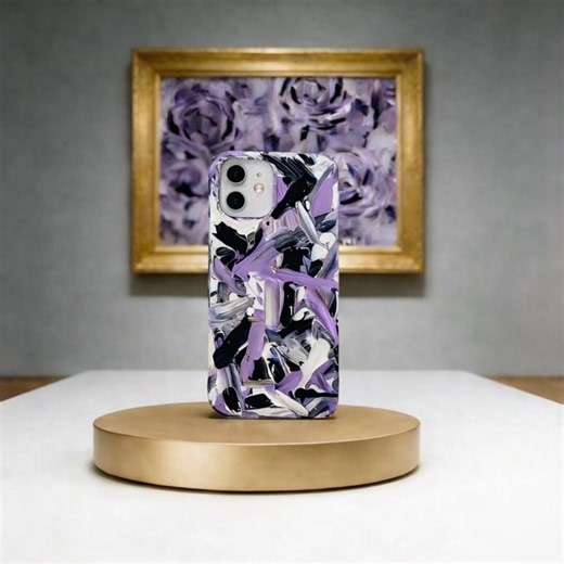 Original Art Phone Case for iPhone 17 16 15 14 13, Hand Painted Abstract Design - Etsy