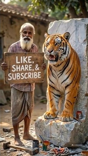 tiger statue real or fake #taiger #viral #art