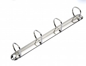 [Hot Item] Stationery Accessories Metal 4 Holes Ring Binder Clip Round Ring Mechanism Paper Clip