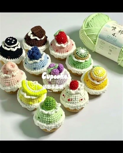 Crochet desserts 🎂#shorts #aestheticshorts #crochet ideas