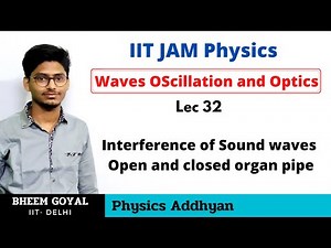 Interference of Sound waves: Open and closed organ pipe Video Lecture | Crash Course for IIT JAM Physics