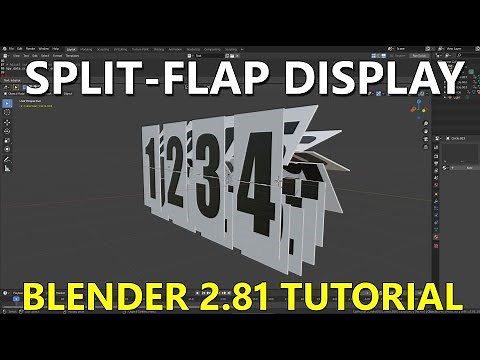 Tutorial: How to Model and Animate a Split-Flap Display in Blender 2.81