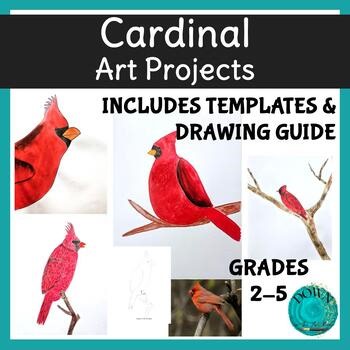 Cardinal Art Projects Winter Elementary Art Lesson
