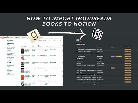 How to import Goodreads books to Notion.