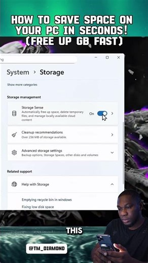 How to Save Space on Your PC in Seconds! (Free Up GB FAST) #Shorts