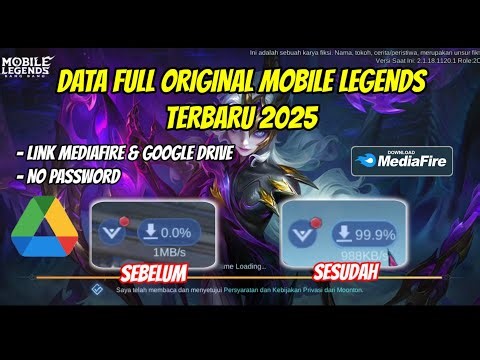 NEWEST ORIGINAL ML DATA 2025 | HOW TO QUICKLY DOWNLOAD THE LATEST ORIGINAL MOBILE LEGENDS DATA 2025