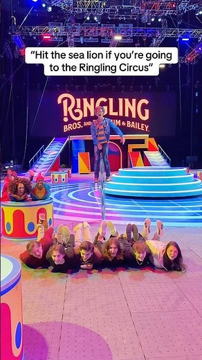 Everybody hit the sea lion! 🦭🕺🏻✨ ‪@ringling‬ bros has us living our best circus life!!! 🎪👏
