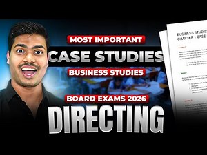 Most Important Case studies & PYQ's | Directing. Class 12 Business studies Board 2026 #cbse