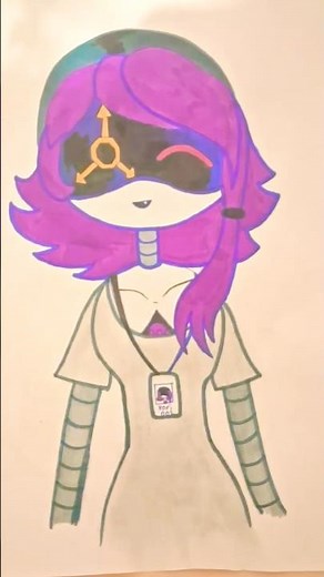 Draw Nori with me! #art #murderDrones #Nori Doorman