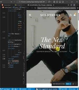 I Built a LUXURY Clothing Website 🤯 | HTML CSS JS #webdesign #shorts