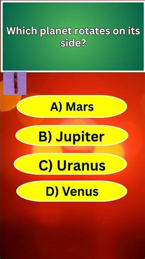 🪐 Which Planet Spins on Its Side? 🤯 | Space GK Quiz