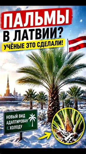 Snow-resistant palm trees have been grown in Latvia! Scientists are shocked.
