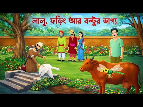 লালু-ফড়িং আর বল্টুর ভাগ্য | Fate Did the Rest | Bengali Funny Village Story | Story Bird Cartoon