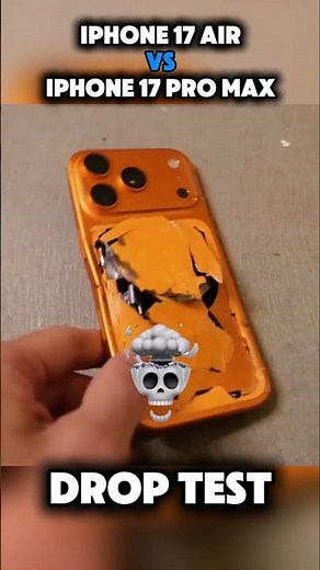 iPhone 17 Pro Max vs iPhone 17 Air Drop Test – Which Survives? 💥#droptest#smartphone#techbattle