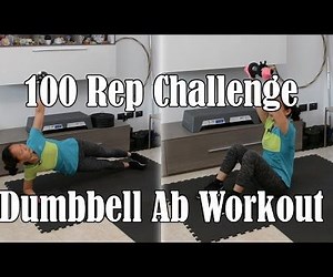 Intense Dumbbell Ab Workout - 100 Rep Exercise Challenge
