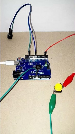 I coded Arduino Uno to Play Super Mario Theme with a Button! 🕹️🔊 #diy