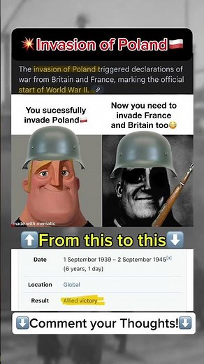 😳Invasion of Poland🇵🇱|| World War 2 Memes