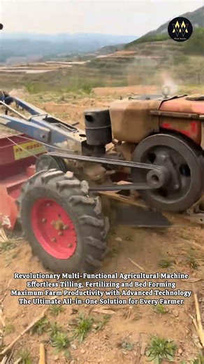 Powerful Tilling, Fertilizing & Ridging Machine in Action! 🚜🔥 #shorts
