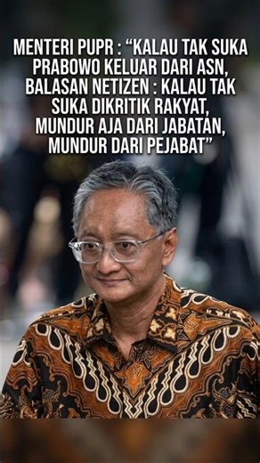 Netizens don't like Prabowo's resignation from the civil service, saying: "Don't like criticism, ...