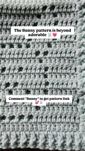 Bunny Rabbit Filet Baby Blanket Pattern #crochet #shorts #handmade #blanket #knitting #grannysquare