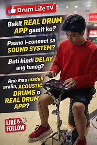 ✅ Bakit real drum app gamit ko ? ✅ Paano i-connect sa Sound system? ✅ Buti hindi delay ang tunog ? ✅ Ano mas madali aralin Acoustic drums o Real Drum App ? Like and Follow Drum Life TV #drumlifetv #realdrumapp #realdrum | Drum Life TV