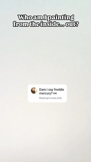 Hot take: Innuendo is better than Bohemian Rhapsody. (To be fair, I don't think they can be compared, but I feel innuendo is soooo underrated) This is my tribute to the King of Queen. This is my favourite series I've done so far. Who do you think I should do next? #portraitpainter #inside out portrait #artsy | Art by Rachel Azzopardi Carbonese