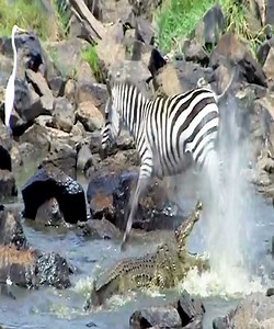 😱😱Oh my God! Crocodiles kill a young wildebeest in the Mara River. #Animal | Soul