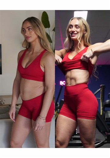 For the sake of your body image, here’s a 10 minute difference video, I think it’s so important to continue reminding you 👀 I genuinely think I look fit and healthy, flexed or not. But online, the difference can look huge. Lighting, posing, gymwear and angles all change the way a body appears. For this video I used two different lights. In the first clip I’m standing under sharp overhead lighting for maximum muscle definition. In the other I’m using natural daylight coming in from the side. Sam