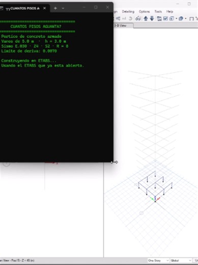 Programación con Inteligencia Artificial en Estructuras #ingenieriacivil #ingenieria #ingenieriafacil #luiscardenas #etabs